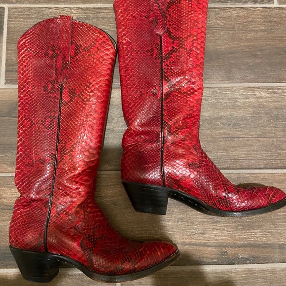 Real snake skin vintage boots - Picture 2 of 4